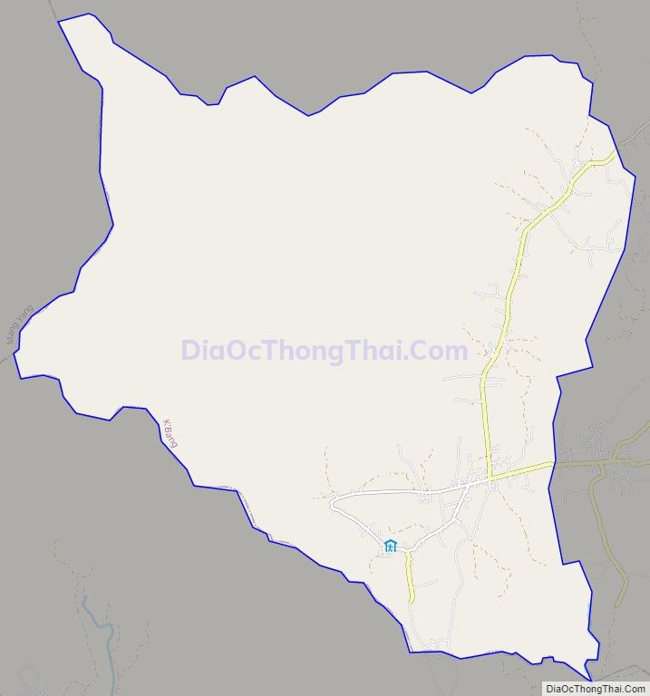 Bản đồ giao thông xã Tơ Tung, huyện Kbang