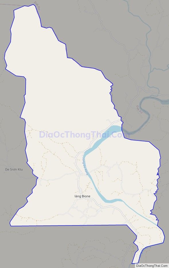 Bản đồ giao thông xã An Trung, huyện Kông Chro
