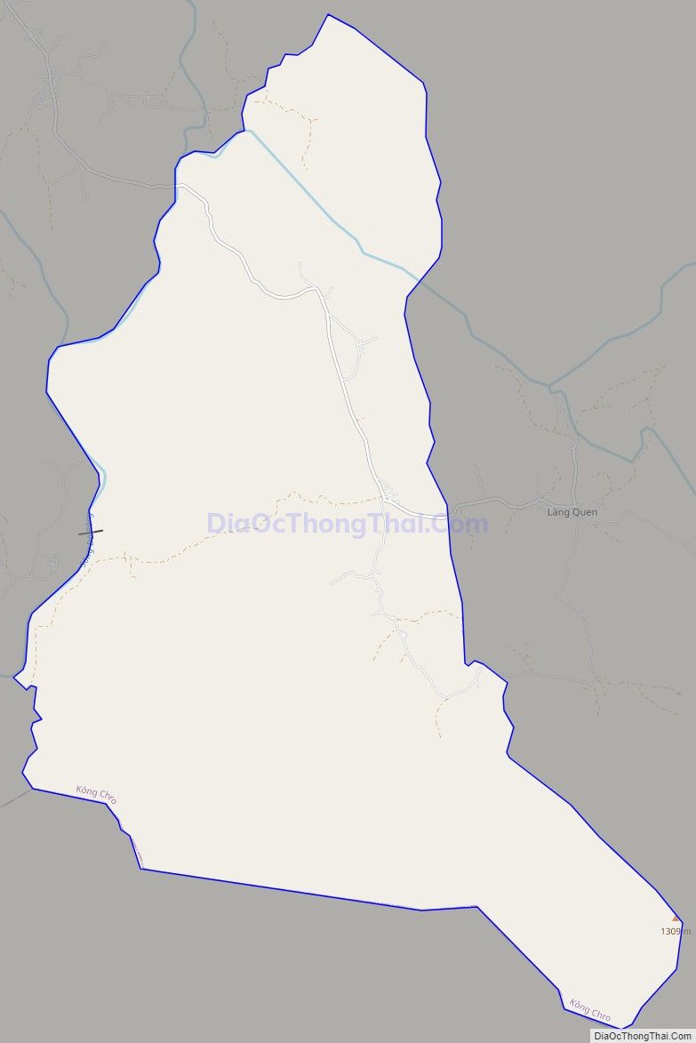 Bản đồ giao thông xã Đắk Kơ Ning, huyện Kông Chro