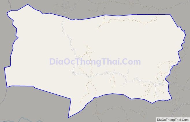 Bản đồ giao thông xã Đăk Pơ Pho, huyện Kông Chro
