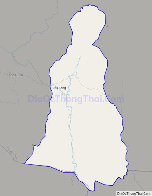 Bản đồ giao thông xã Đăk Song, huyện Kông Chro