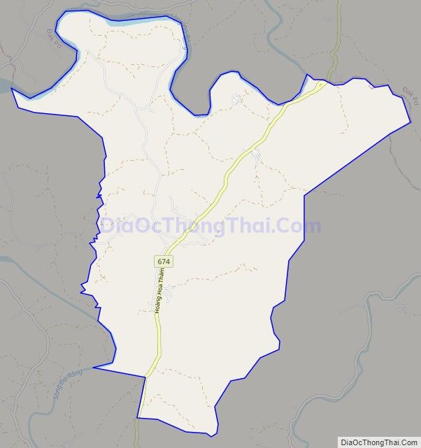Bản đồ giao thông xã Kông Yang, huyện Kông Chro