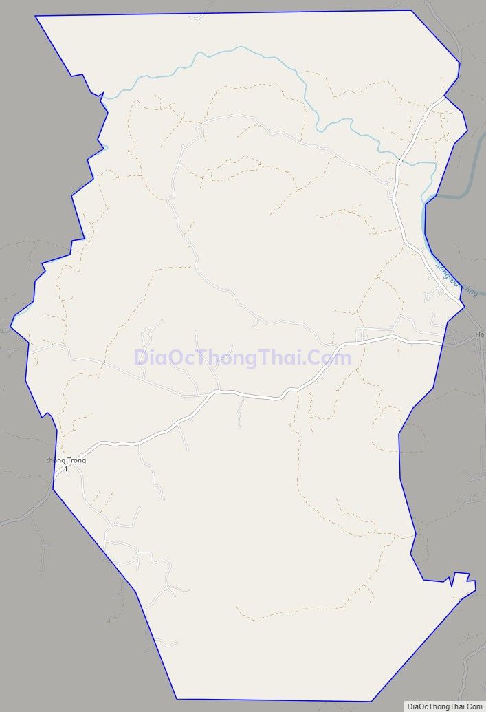 Bản đồ giao thông xã Yang Trung, huyện Kông Chro