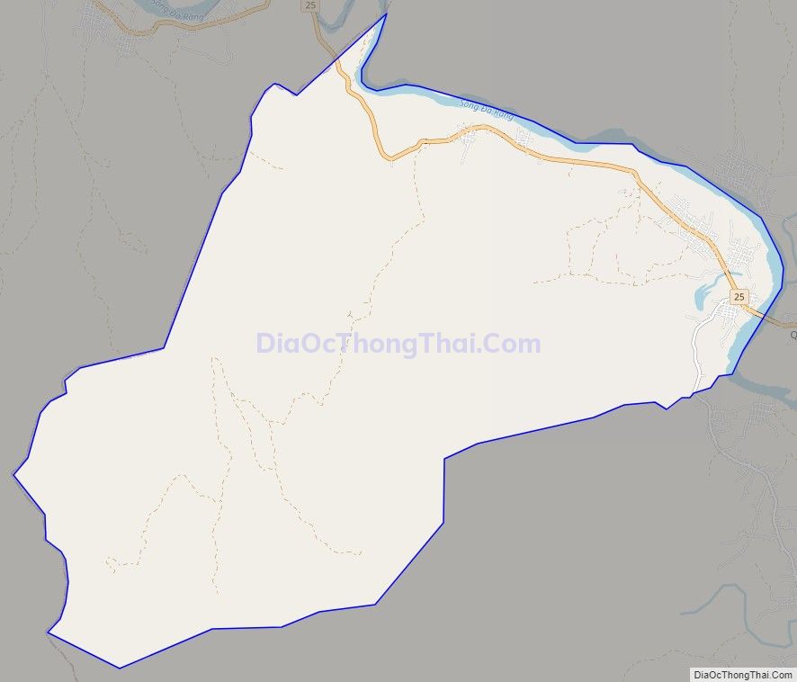 Bản đồ giao thông xã Ia RSươm, huyện Krông Pa