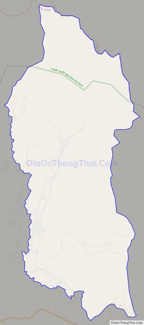 Bản đồ giao thông xã Đak Jơ Ta, huyện Mang Yang