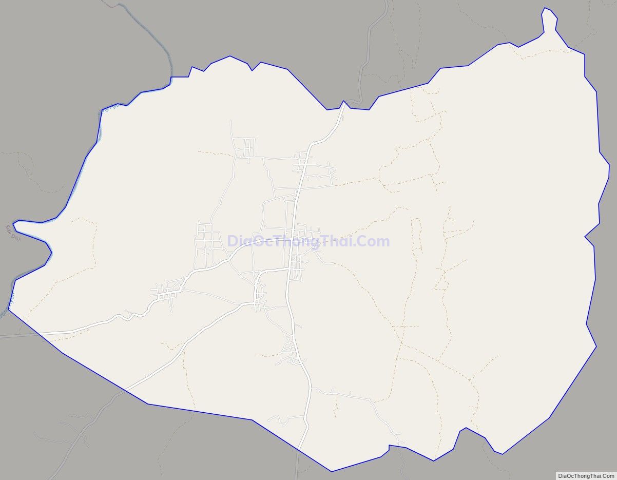 Bản đồ giao thông xã Kon Thụp, huyện Mang Yang