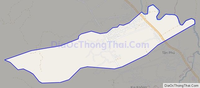 Bản đồ giao thông xã Chrôh Pơnan, huyện Phú Thiện