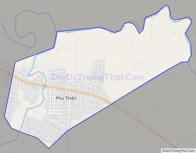Bản đồ giao thông Thị trấn Phú Thiện, huyện Phú Thiện