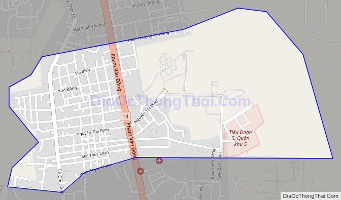 Bản đồ giao thông phường Đống Đa, thành phố Pleiku