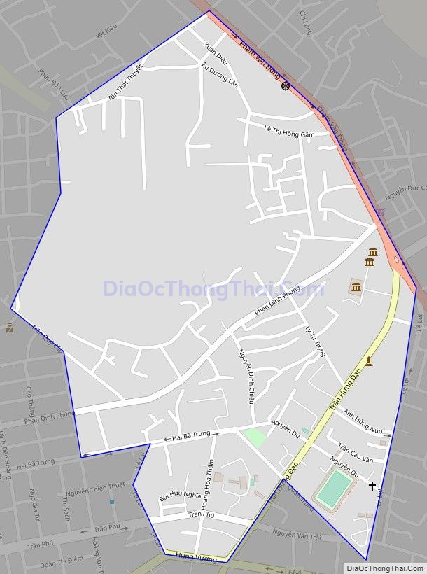 Bản đồ giao thông phường Tây Sơn, thành phố Pleiku