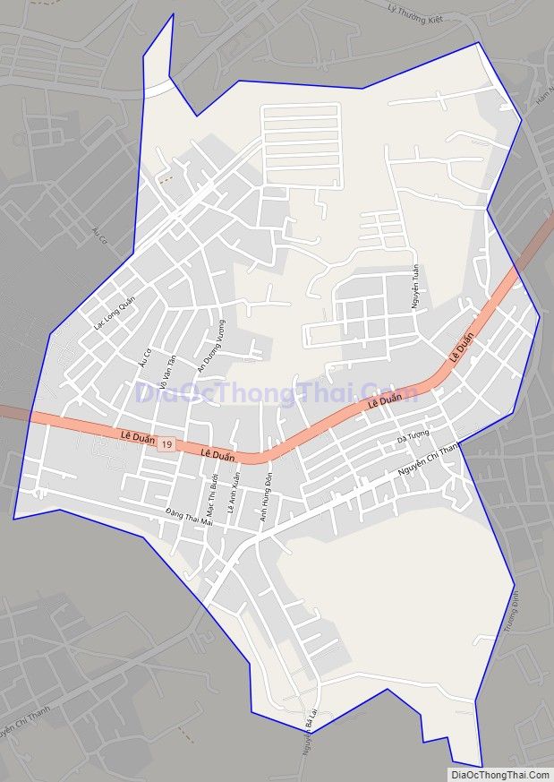 Bản đồ giao thông phường Thắng Lợi, thành phố Pleiku