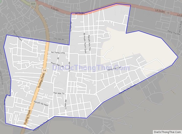 Bản đồ giao thông phường Trà Bá, thành phố Pleiku