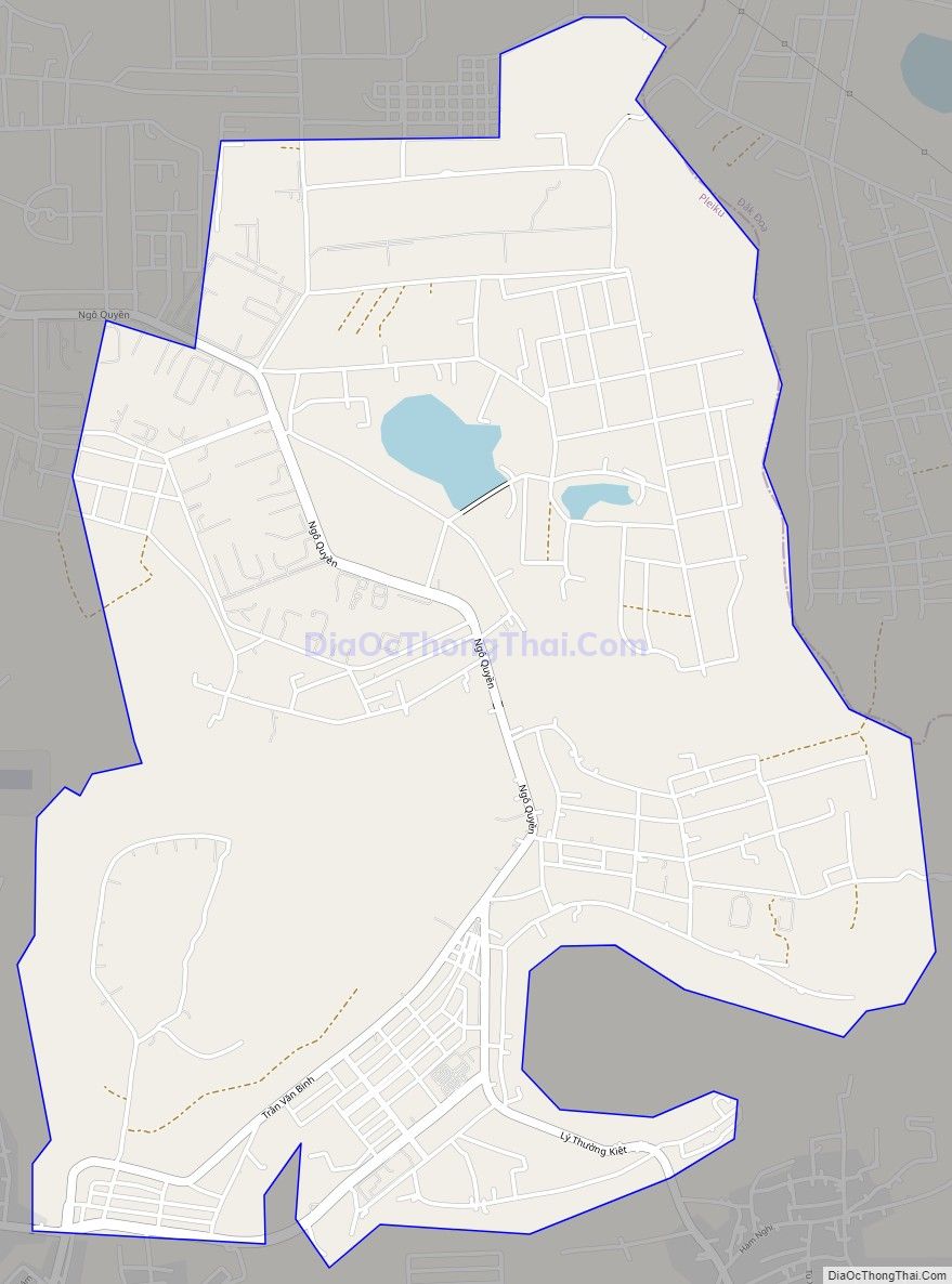 Bản đồ giao thông xã Trà Đa, thành phố Pleiku