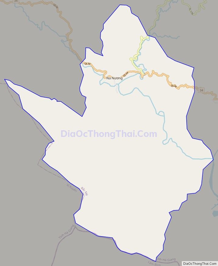 Bản đồ giao thông xã Minh Ngọc, huyện Bắc Mê