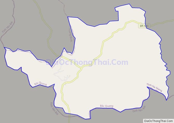 Bản đồ giao thông xã Đồng Yên, huyện Bắc Quang