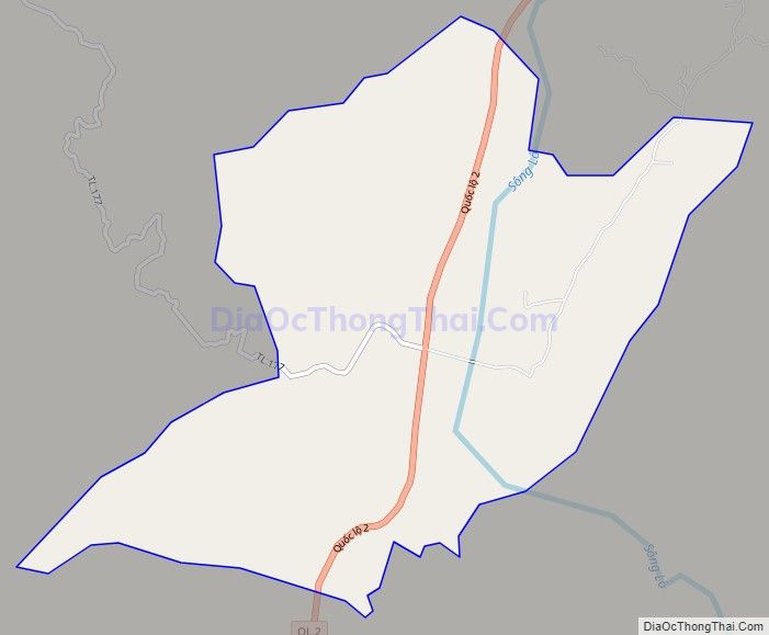 Bản đồ giao thông xã Tân Quang, huyện Bắc Quang