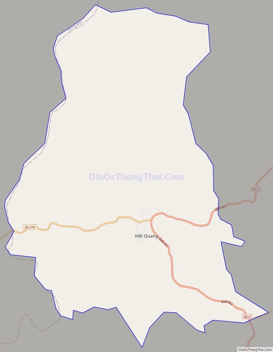 Bản đồ giao thông Thị trấn Việt Quang, huyện Bắc Quang