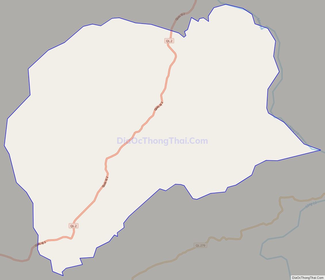 Bản đồ giao thông xã Việt Vinh, huyện Bắc Quang