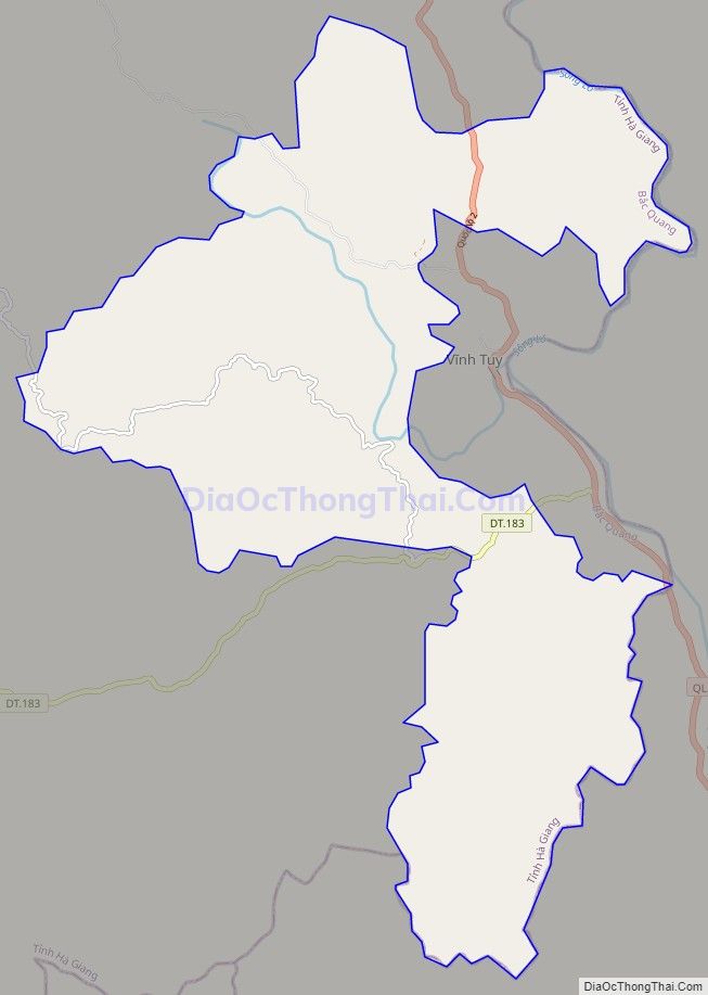 Bản đồ giao thông xã Vĩnh Hảo, huyện Bắc Quang
