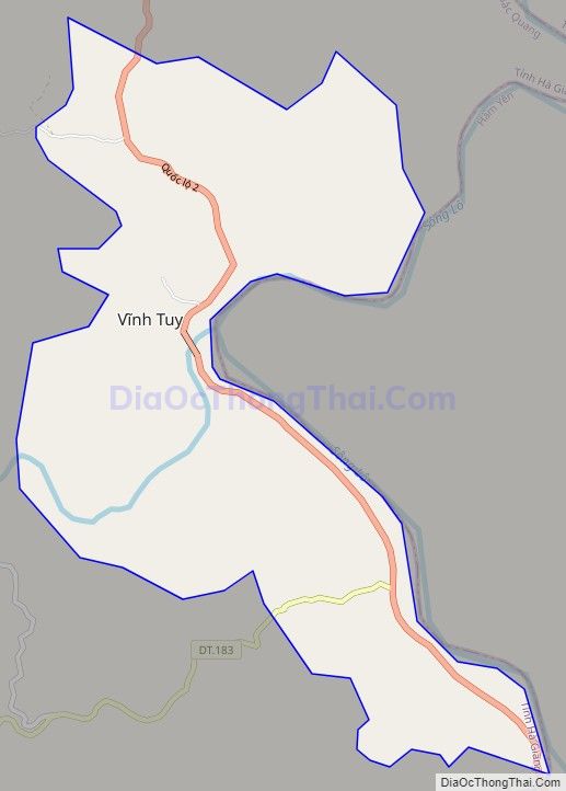Bản đồ giao thông Thị trấn Vĩnh Tuy, huyện Bắc Quang