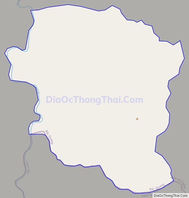 Bản đồ giao thông xã Vô Điếm, huyện Bắc Quang