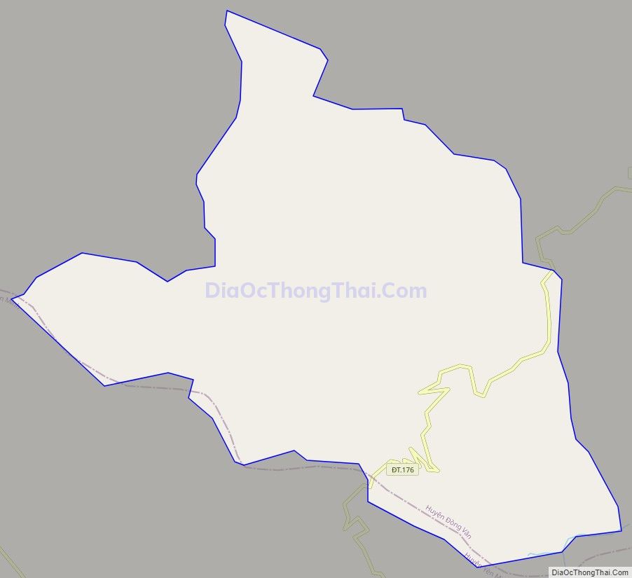 Bản đồ giao thông xã Sủng Trái, huyện Đồng Văn