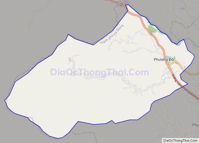 Bản đồ giao thông xã Phương Độ, thành phố Hà Giang