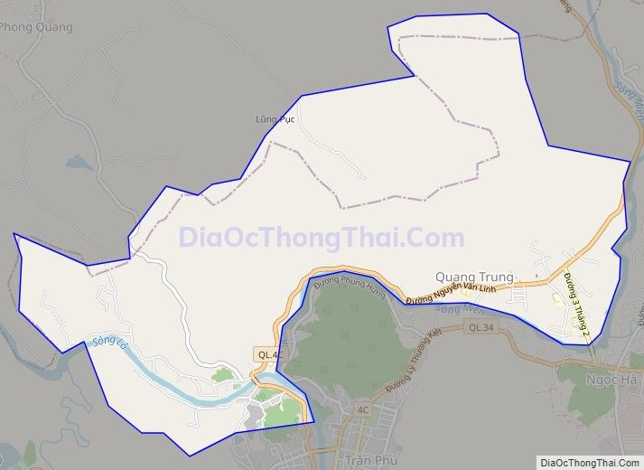 Bản đồ giao thông phường Quang Trung, thành phố Hà Giang