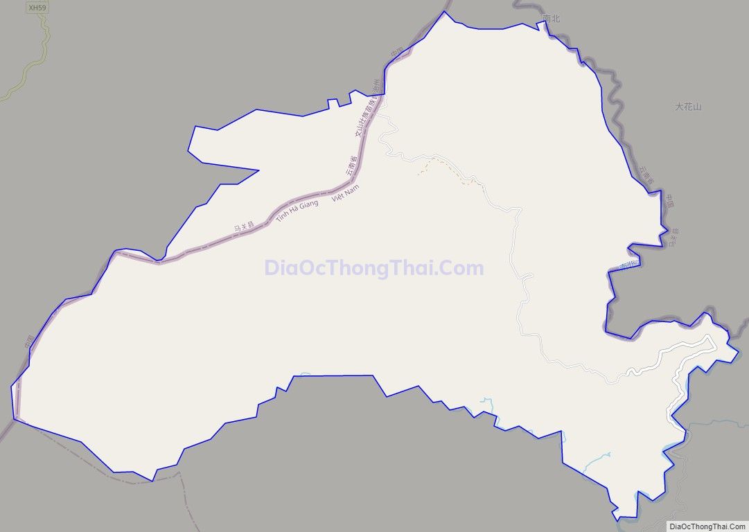 Bản đồ giao thông xã Bản Máy, huyện Hoàng Su Phì