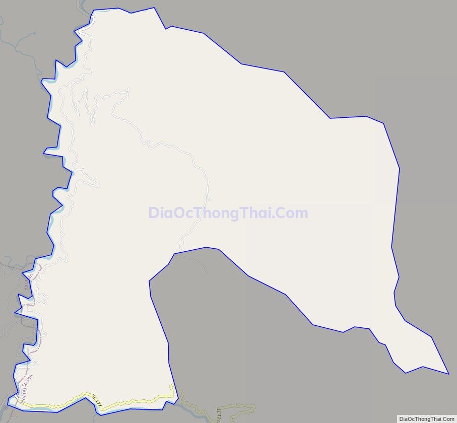 Bản đồ giao thông xã Chiến Phố, huyện Hoàng Su Phì