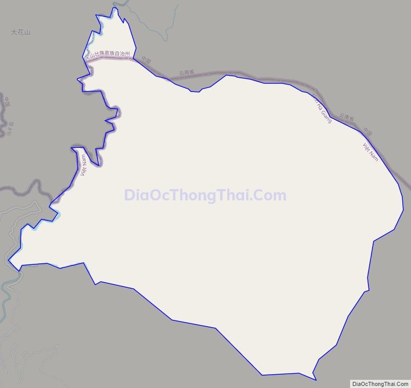 Bản đồ giao thông xã Thàng Tín, huyện Hoàng Su Phì