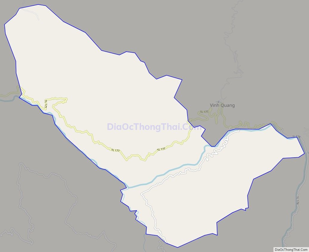 Bản đồ giao thông xã Tụ Nhân, huyện Hoàng Su Phì