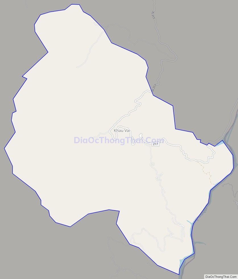 Bản đồ giao thông xã Khâu Vai, huyện Mèo Vạc