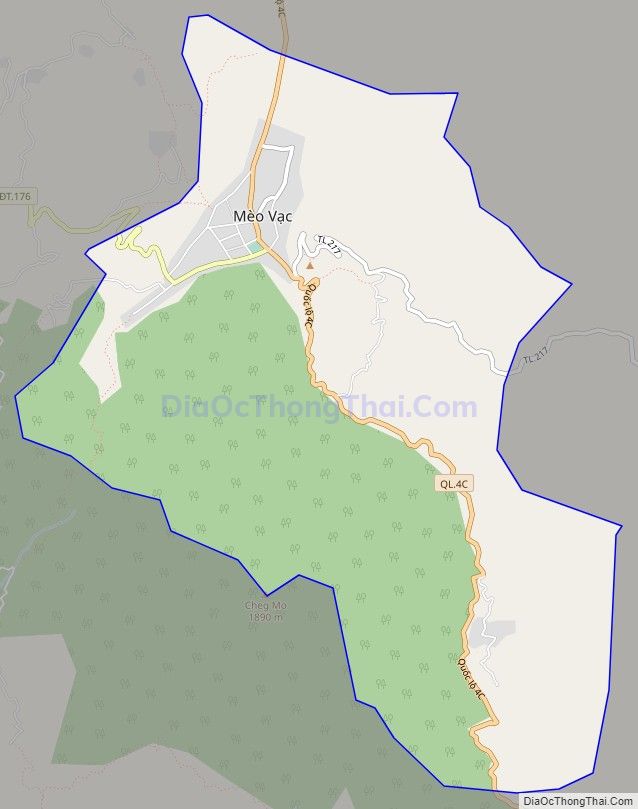 Bản đồ giao thông Thị trấn Mèo Vạc, huyện Mèo Vạc