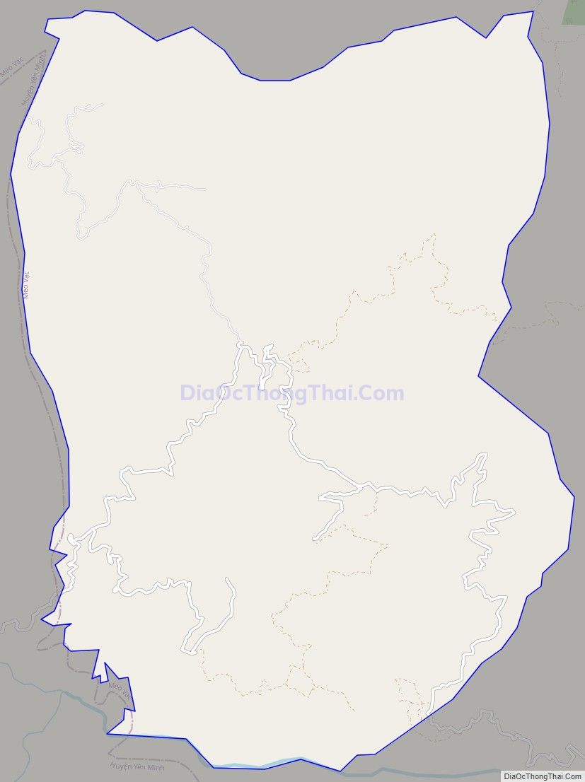 Bản đồ giao thông xã Nậm Ban, huyện Mèo Vạc