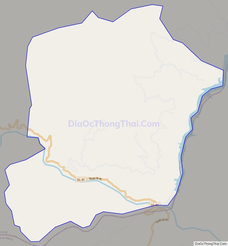 Bản đồ giao thông xã Niêm Tòng, huyện Mèo Vạc