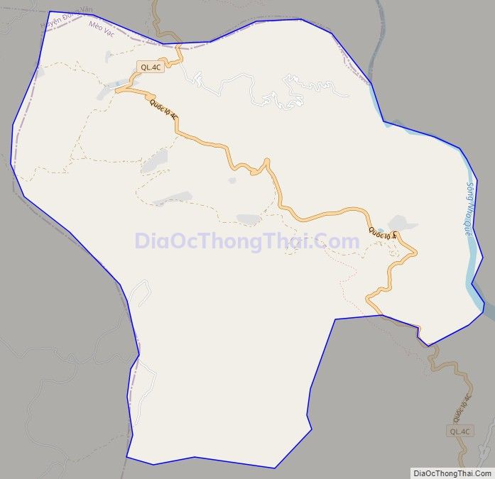 Bản đồ giao thông xã Pải Lủng, huyện Mèo Vạc