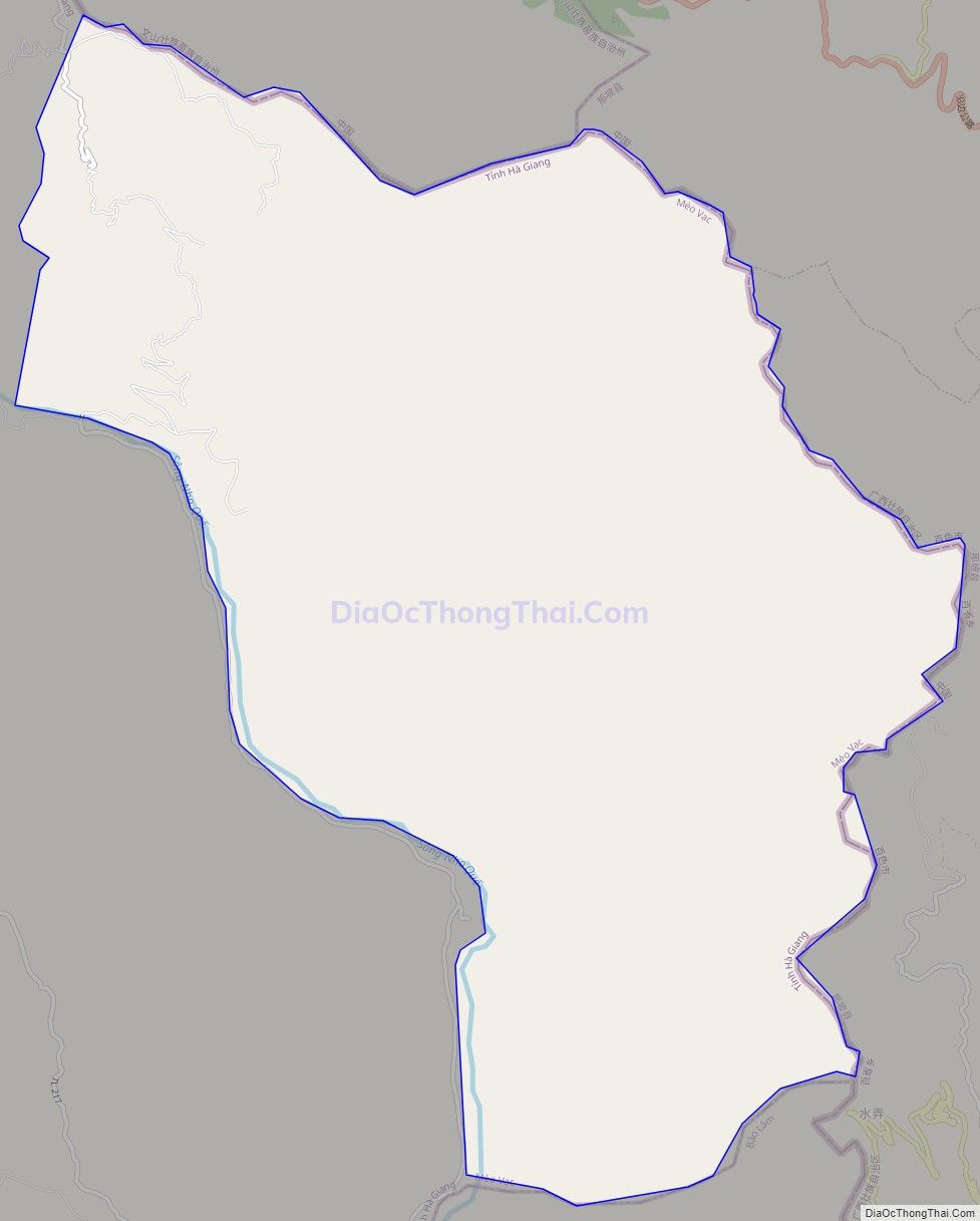 Bản đồ giao thông xã Sơn Vĩ, huyện Mèo Vạc