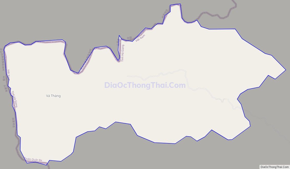 Bản đồ giao thông xã Cao Mã Pờ, huyện Quản Bạ