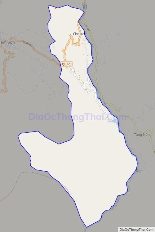 Bản đồ giao thông xã Đông Hà, huyện Quản Bạ