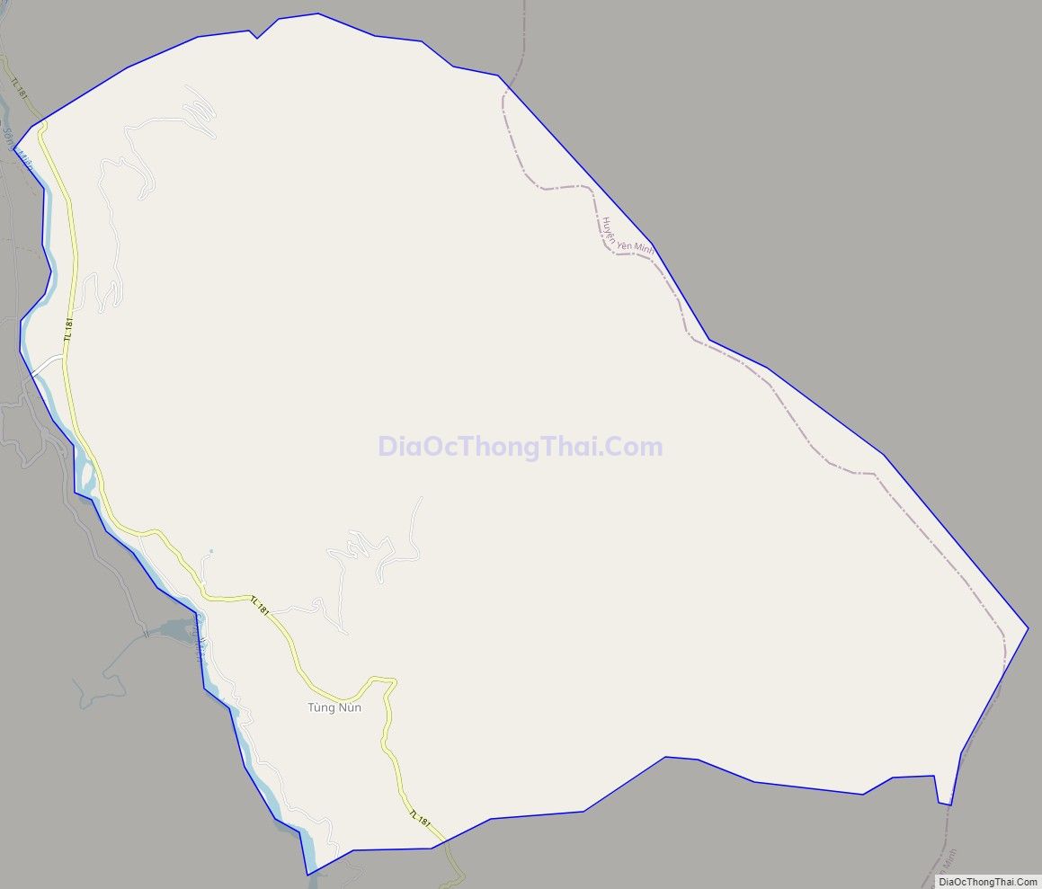 Bản đồ giao thông xã Lùng Tám, huyện Quản Bạ
