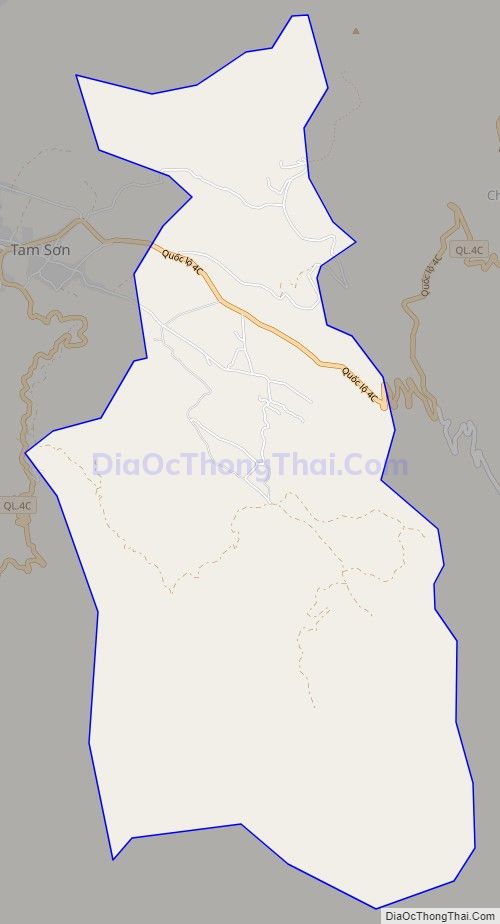 Bản đồ giao thông xã Quản Bạ, huyện Quản Bạ