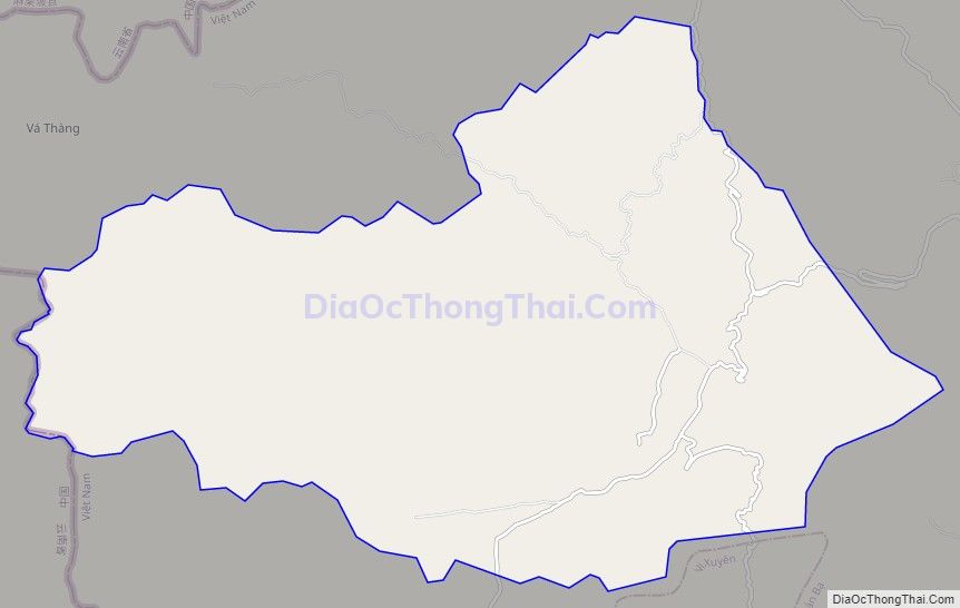 Bản đồ giao thông xã Tùng Vài, huyện Quản Bạ