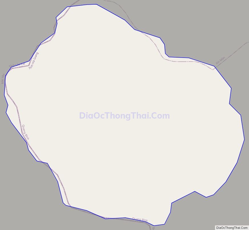 Bản đồ giao thông xã Bản Rịa, huyện Quang Bình