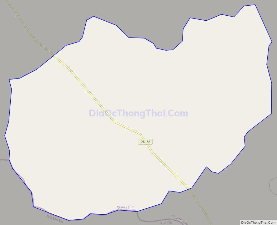 Bản đồ giao thông xã Tiên Yên, huyện Quang Bình