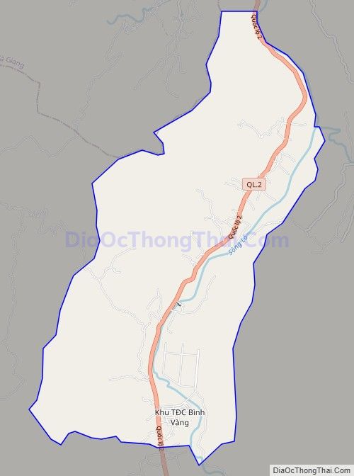 Bản đồ giao thông xã Đạo Đức, huyện Vị Xuyên