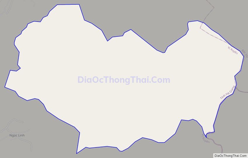 Bản đồ giao thông xã Linh Hồ, huyện Vị Xuyên