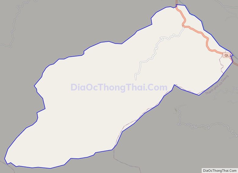 Bản đồ giao thông xã Phương Tiến, huyện Vị Xuyên