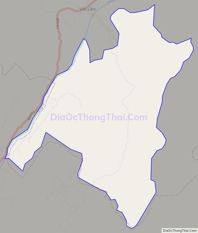 Bản đồ giao thông xã Trung Thành, huyện Vị Xuyên