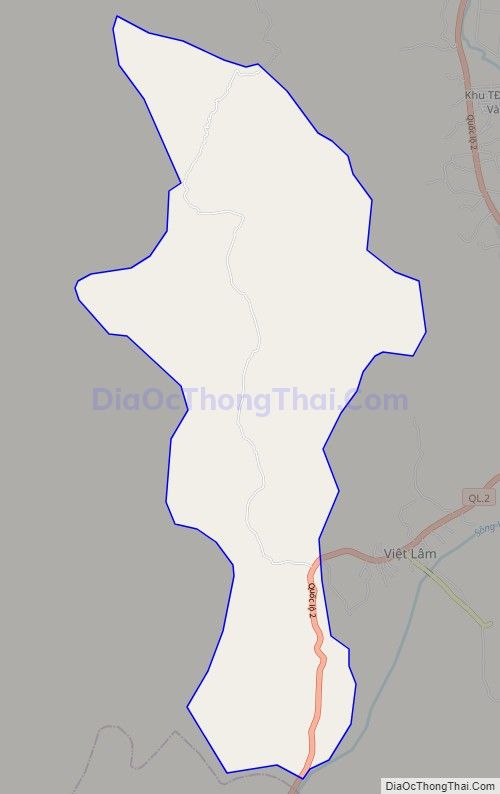 Bản đồ giao thông xã Việt Lâm, huyện Vị Xuyên